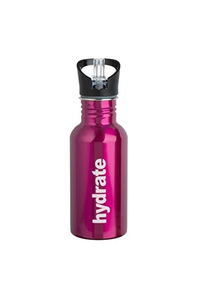OEM Fuchsia Stainless Steel Water Bottle "Hydrate" 500ml