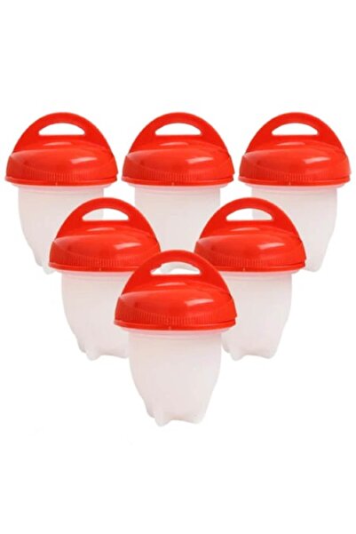 stuffix Set of 6 Silicone Egg Boil Containers for Shell-less Eggs