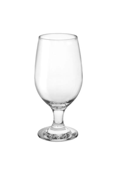 OEM Transparent Glass Beer Goblet with Stem "Maldive" 370ml