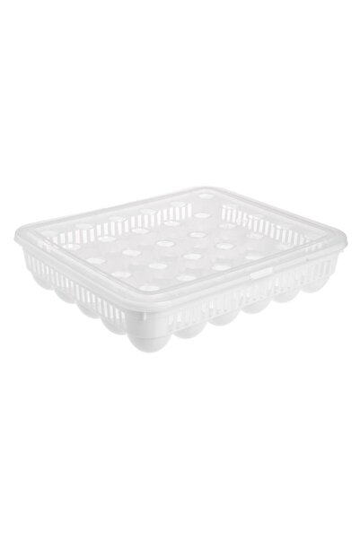 OEM Plastic egg tray with lid for 30 eggs 27.5x32x7.7cm