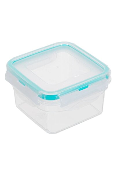 OEM Airtight square transparent plastic food container with lid 300ml