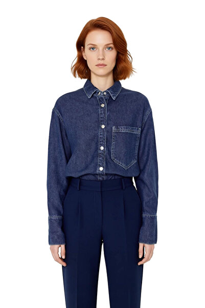 PayBuy Women's Oversized Liyosel Denim Shirt Becomes a Timeless and Functional Member of Modern Wardrobes