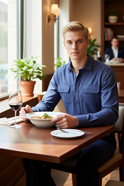 PayBuy Men's Textured Buttoned Regular Fit Long Sleeve Shirt Jacket Adds Style to Everyday Outfits