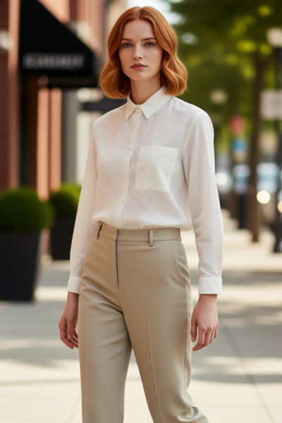 PayBuy Cămașă țesătă cu croială largă pentru femei Funcțională Durabilă Calit...