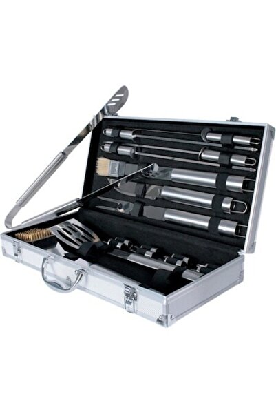 OEM Grunman Premium 10-piece Barbecue Accessory Set with Aluminum Case, Stain...