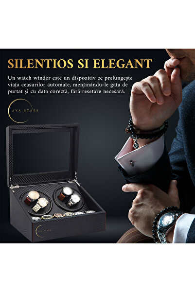 AVA-STARS Automatic watch winder box, Luxury 4+6