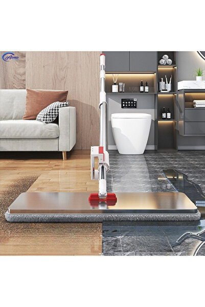 Atomic Clean Mop M8 Atomic Clean, cu stoarcere automată și autocurățare, mâner reglabil din oțel, lavetă din microfibră
