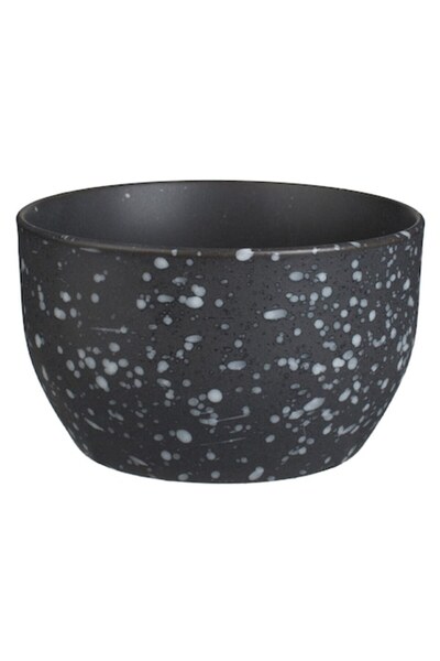 OEM Black ceramic bowl with speckled pattern for nuts - 200ml