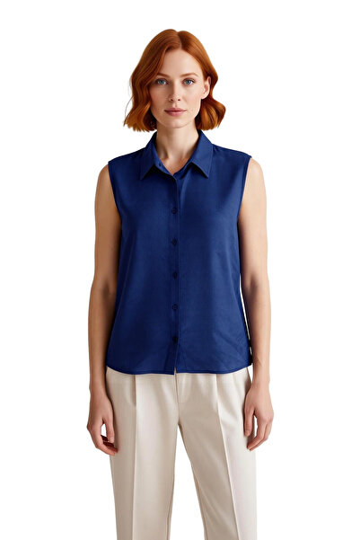 PayBuy Women's Sleeveless Shirt Linen Look Woven Functional Durable Quality Comfortable Aesthetic