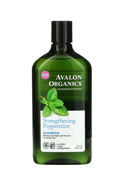 Avalon Organics شامبو مقوي بنكهة النعناع 325 مل (11 أونصة سائلة)