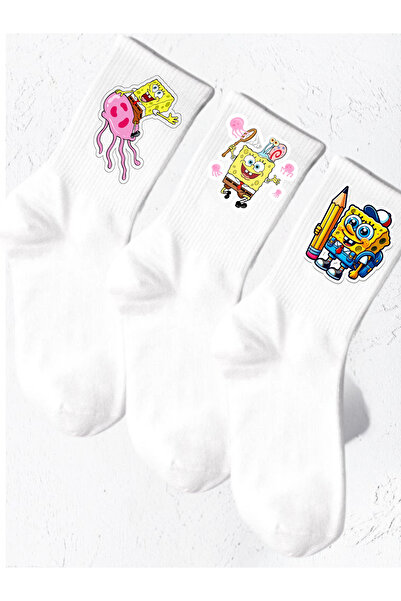 Tubinyoo جوارب مدرسية سبونج بوب مطبوع