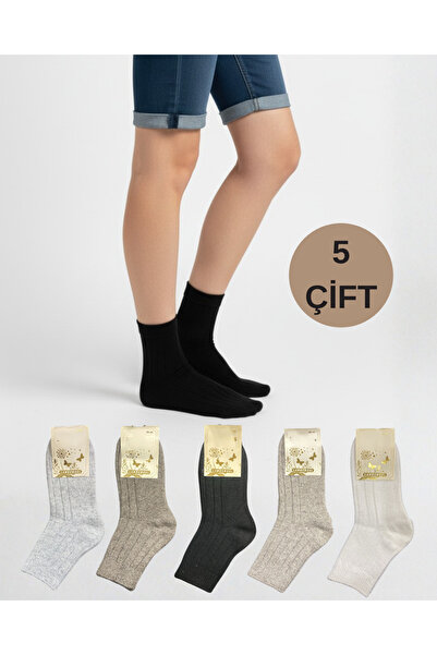 ragistore 5'li Lambswool Kadın Soket Çorap