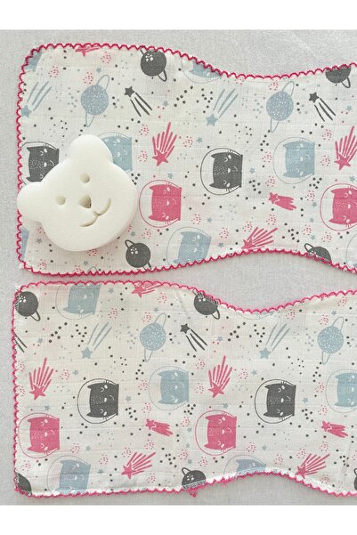 MASALBABY قطعتان من غطاء الكتف للأطفال من الموسلين الملون العضوي المصنوع من ا...