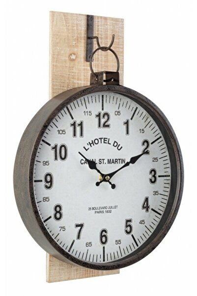 Bizzotto Ticking Wall Clock 30x8x45 cm