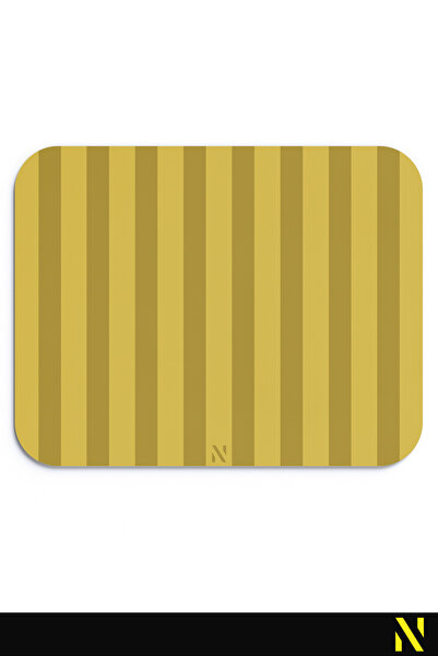nilizma Gold Colored Striped Ergonomic Mouse Pad with Non-Slip Surface for Home and Office Use Mouse Mat Mousepad