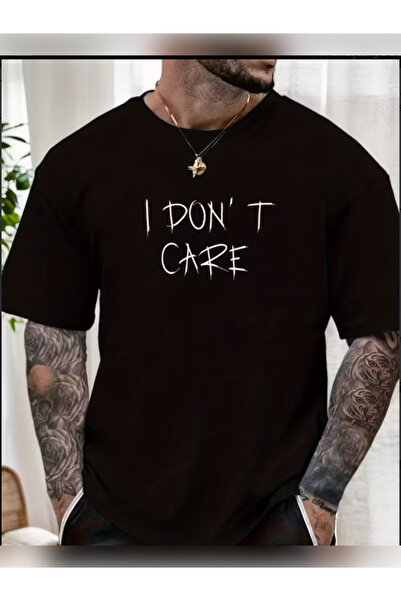TİMİSİVA Tricou unisex supradimensionat IDONT cu imprimeu guler rotund cu mân...