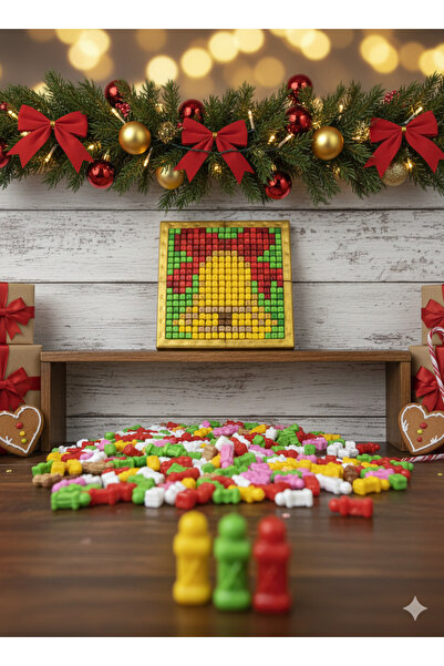 PixBon Flexi Piksel Sanat Kiti – Yılbaşı Temalı Piksel Sanatı - Mozaik - 10*1...
