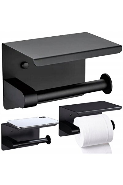 VERK Μεταλλική βάση χαρτιού υγείας, μαύρη