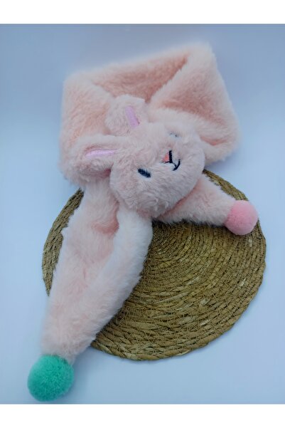 MY WORLD LİFE Tavşan figürlü peluş atkı