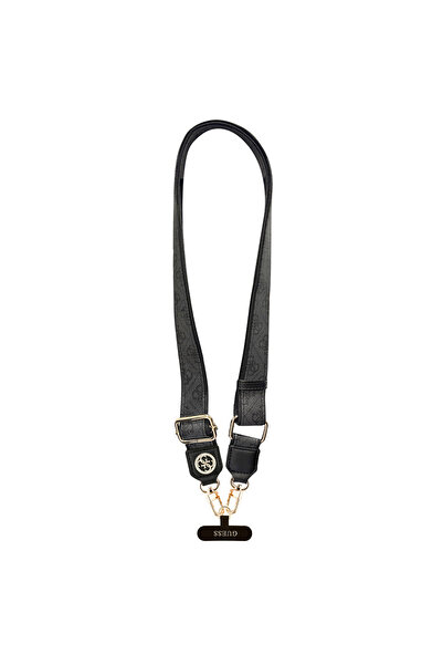 Guess Original Licensed Stoned 4g Metal Logo Cross Body Phone Strap 150cm Black