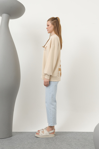 Modamorfo Women's Deer on the Back Sweatshirt - 32118Swt