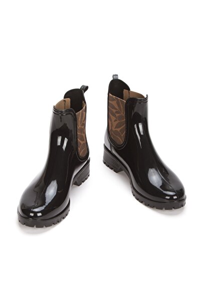 OZYO Ducie London бежеві квіткові чоботи