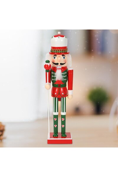 OEM Decorative Christmas Figurine, Nutcracker, Nutcrakers, Wood Material, Height 38 Cm
