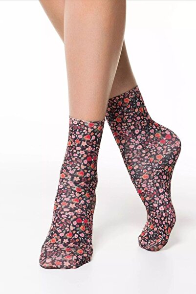Conte Elegant Șosete amuzante cu model floral, Conte Fantasy 096 - Multicolor...