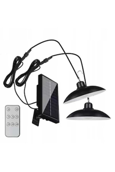 OEM Solar LED Ceiling Lamp 2X IP65 6000K 50W 600lm 60 LEDs Indoor/Outdoor