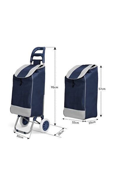 Generic 20" Shopping Cart, Dark Blue