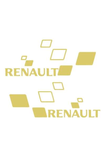 Oracal Set of 2 side stickers for Renault, gold