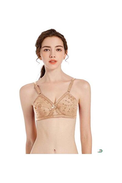 Sky Shine Dhabeena Lace Underwire Bra Size 36B Shape with Comfort Beige Color