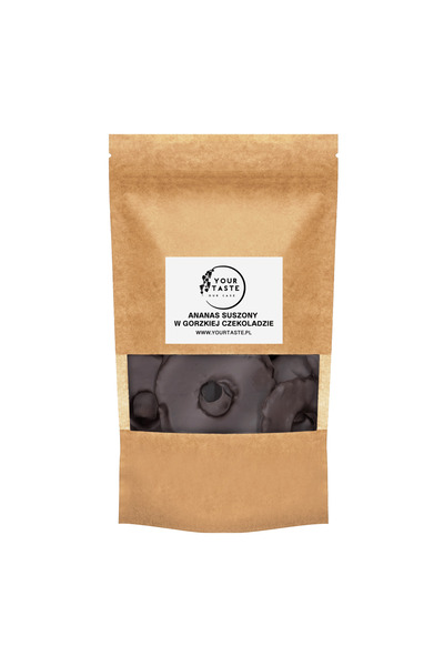 Your Taste Ananas suszony w gorzkiej czekoladzie 250g