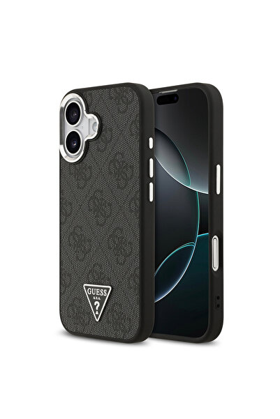 Guess iPhone 17 Compatible Case Licensed M-Safeli Silver Camera Framed Triang...