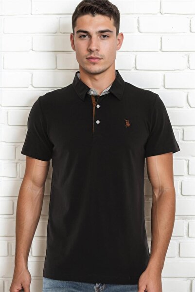 Dewberry Men's Combed Cotton Polo Collar T-Shirt Cotton Basic Daily Stylish C...