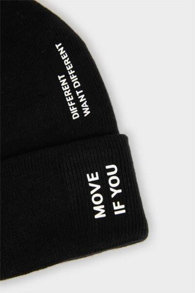 DeFacto Men's Printed Knitwear Beanie (25 Wn)