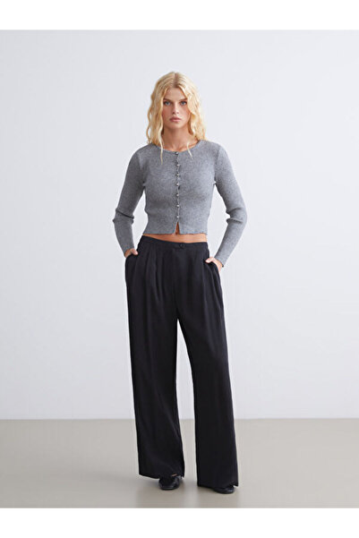 LC Waikiki Crew Neck Women's Knitwear Cardigan