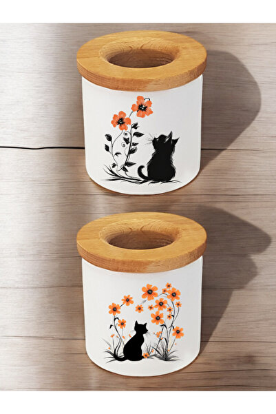 lili hediyelik Flowers in the Heart 2-Piece Pen Holder - Pen Holder Mug, Pen ...