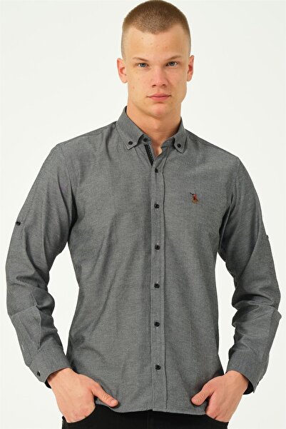 Dewberry G674 Men's Shirt-Smoked-3