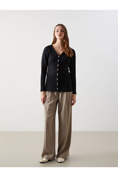 LC Waikiki V-Neck Women's Knitwear Cardigan