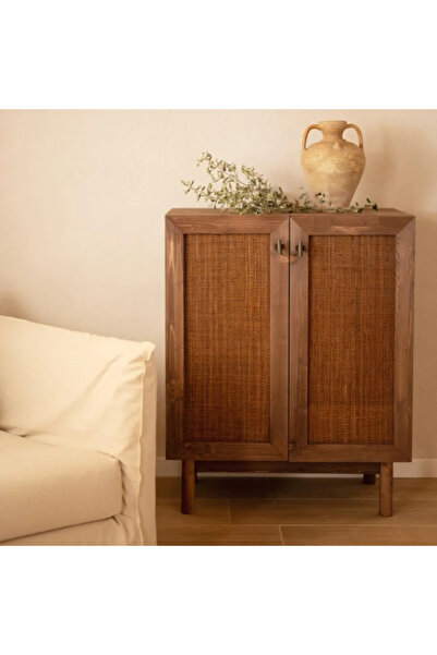 Creawood Isaura Masif Ahşap Rustik Konsol, Büfe