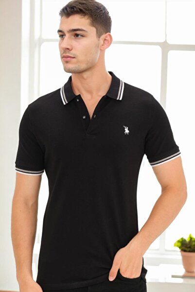 Dewberry Erkek %100 Pamuk Kısa Kollu Regular Fit Polo Yaka T-shirt