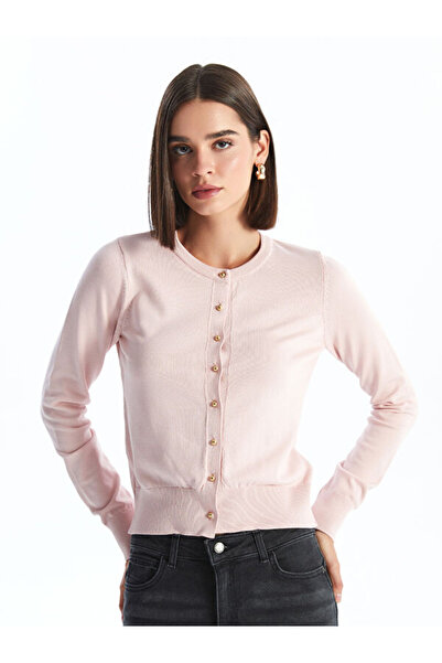 LC Waikiki Crew Neck Women's Knitwear Cardigan