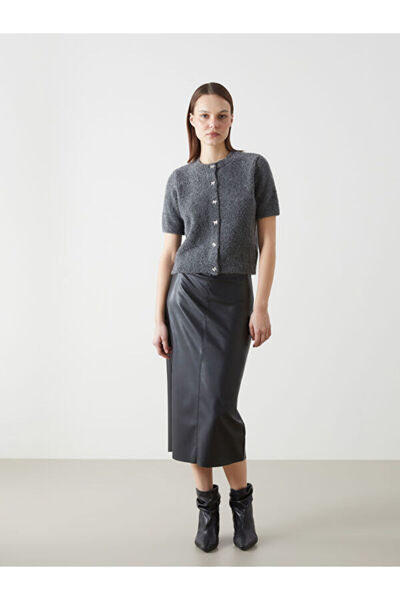 LC Waikiki Crew Neck Women's Knitwear Cardigan