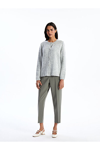 LC Waikiki Crew Neck Women's Knitwear Cardigan