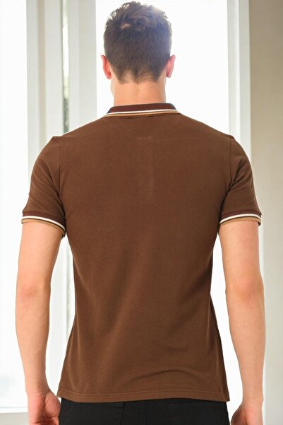 Dewberry T9594 Men's T-Shirt-Brown