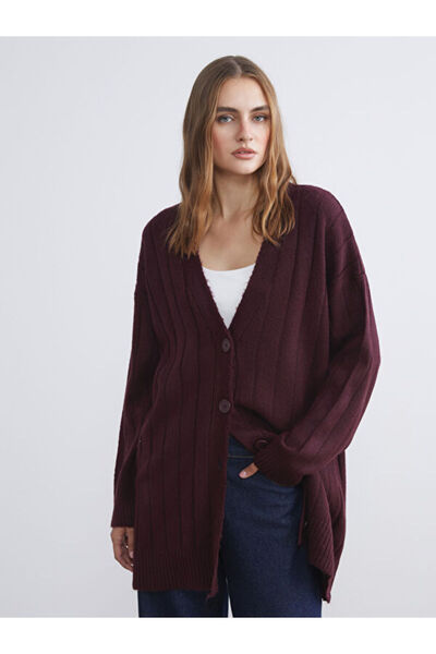 LC Waikiki V-Neck Women's Knitwear Cardigan