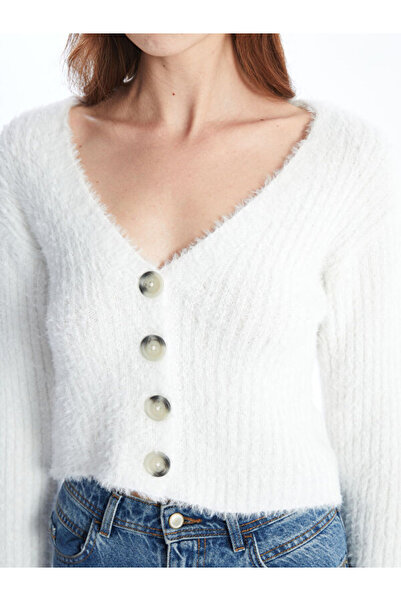 LC Waikiki V-Neck Women's Knitwear Cardigan