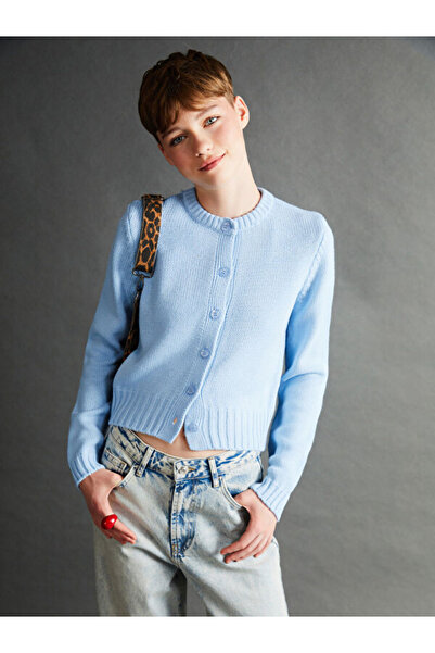 LC Waikiki Crew Neck Women's Knitwear Cardigan