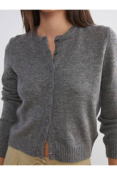 LC Waikiki Crew Neck Women's Knitwear Cardigan